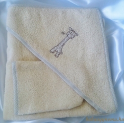 Bézs - Zoé zsiráf hímzéssel termék főképe