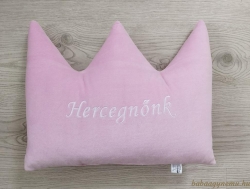 Rózsa plüss- Korona párna termék főképe