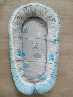 Nyuszkópajti kék- Babafészek termék főképe